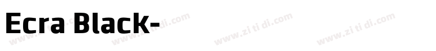 Ecra Black字体转换